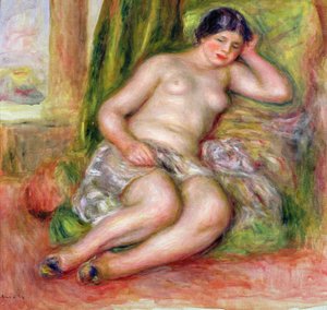 睡觉Odalisque，或土耳其拖鞋Odalisque，c.1915-17
